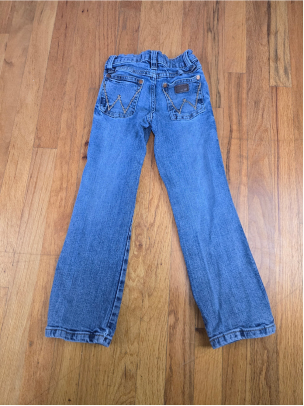 Boys Wrangler Relaxed Boot Cut Jeans Size 7 Blue